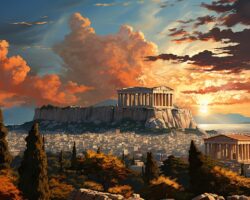 El majestuoso Templo de Zeus Olímpico en Atenas deslumbra a los visitantes